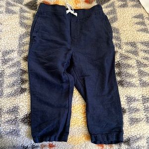 Navy blue janie and jack linen pants